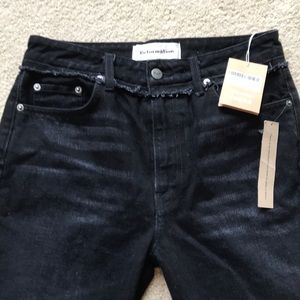 Black high waisted jeans